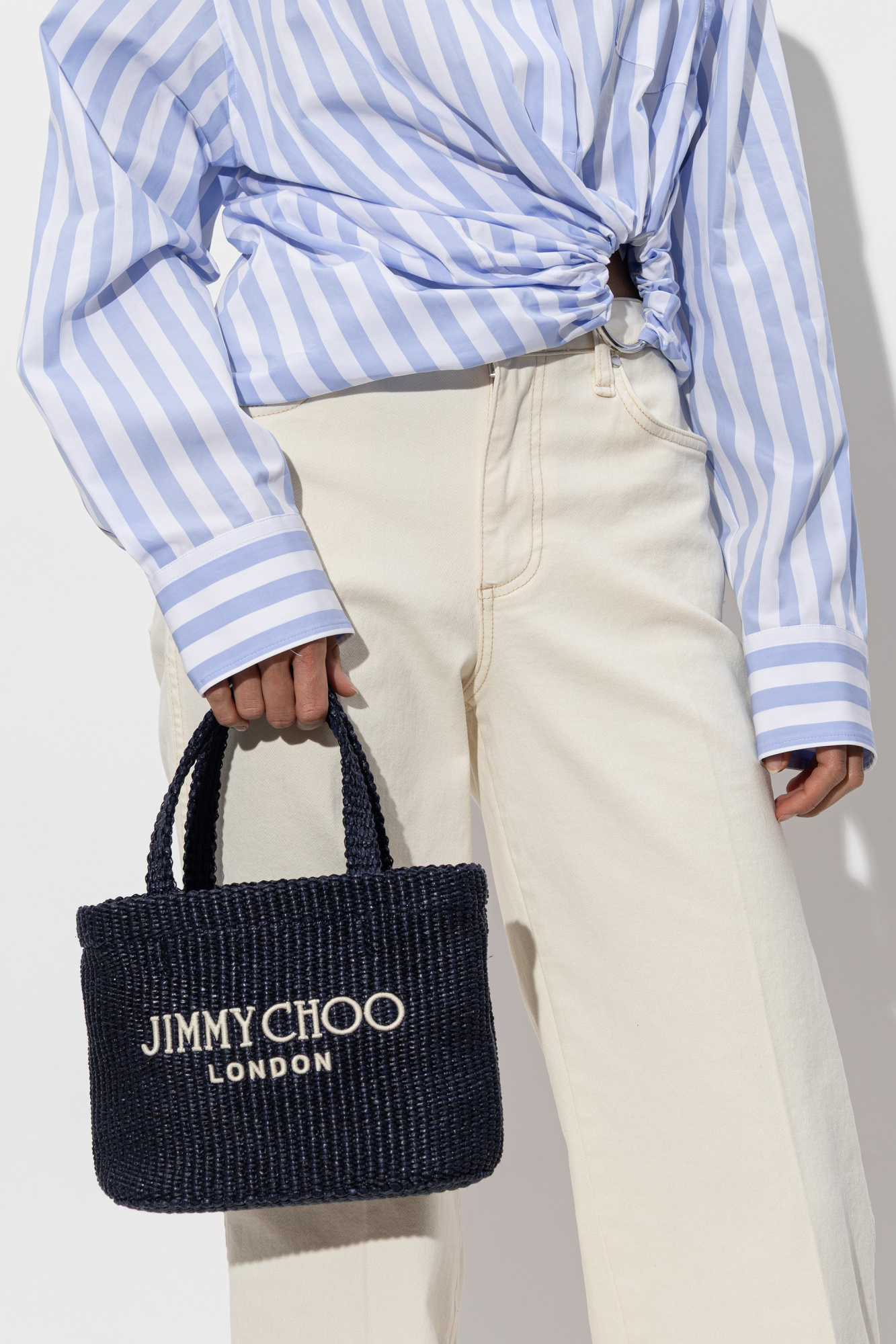 Navy blue Handbag 'Beach Mini' Jimmy Choo - Vitkac AS